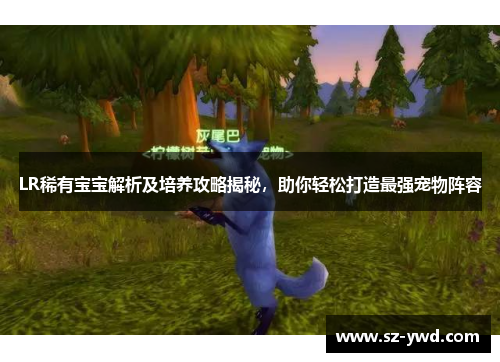 LR稀有宝宝解析及培养攻略揭秘，助你轻松打造最强宠物阵容